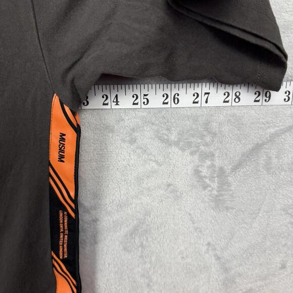 Musium Div. Graphic Tape Detail T-Shirt Size M Streetwear Techwear Luxury Japan - Picture 9 of 10